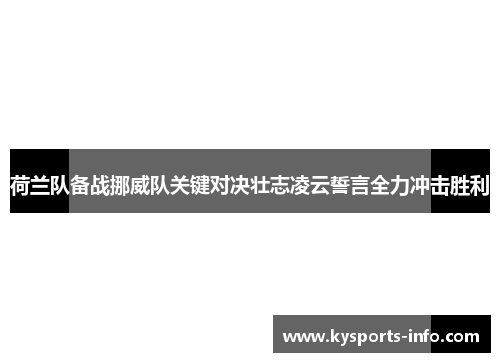 荷兰队备战挪威队关键对决壮志凌云誓言全力冲击胜利